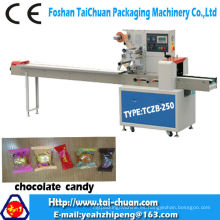 Empaquetadora automática del paquete del flujo del caramelo de chocolate TCZB-250